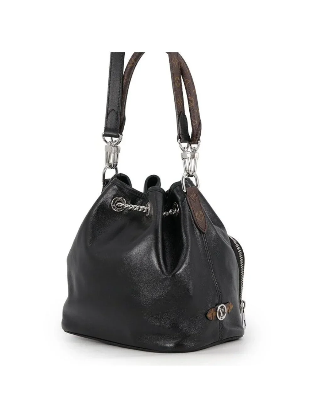 Louis Vuitton Handbag Lambskin Noway Vibe Bag 2-Way Black